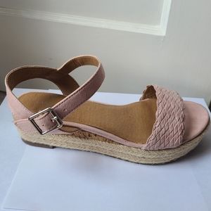 NEW Lane Bryant Blush Pink Wedges NWOT